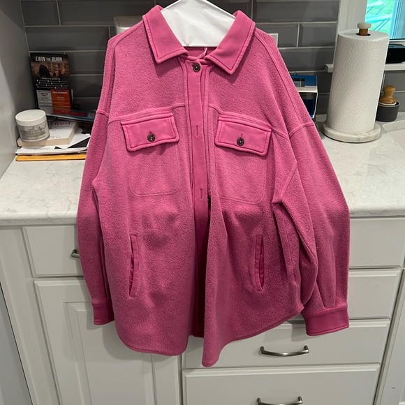 Free People Tops - Pink Free People shacket